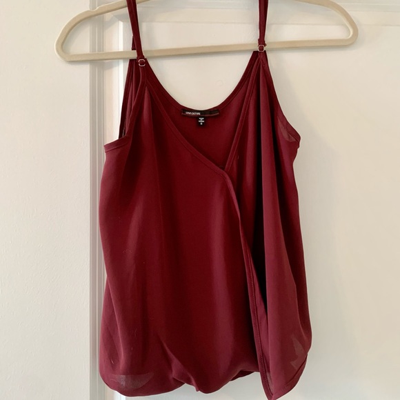 Maroon Love Culture Tank top w/ adjustable straps - Picture 2 of 5